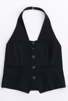 【メゾンスペシャル/MAISON SPECIAL】のHalter Neck Linen Vest/ホルターネックリネンベスト BLK(ブラック)|ID:prp329100003909918