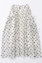 【メゾンスペシャル/MAISON SPECIAL】のFloral Pattern Jacquard Voluminous Skirt/フラワージャガードボリュームスカート WHT(ホワイト)|ID:prp329100003909921