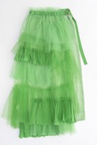 【メゾンスペシャル/MAISON SPECIAL】のRaffle Tulle Layered Wrap Skirt/ラッフルチュールレイヤードラップスカート GRN(グリーン)|ID:prp329100003909922