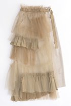 【メゾンスペシャル/MAISON SPECIAL】のRaffle Tulle Layered Wrap Skirt/ラッフルチュールレイヤードラップスカート BGE(ベージュ)|ID: prp329100003909922 ipo3291000000035892744