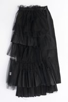 【メゾンスペシャル/MAISON SPECIAL】のRaffle Tulle Layered Wrap Skirt/ラッフルチュールレイヤードラップスカート BLK(ブラック)|ID: prp329100003909922 ipo3291000000035892745