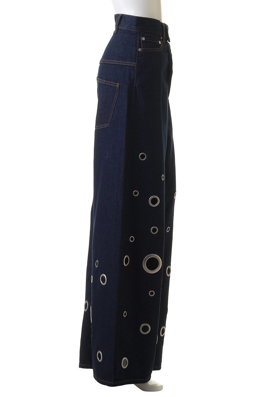 【メゾンスペシャル/MAISON SPECIAL】のEyelet Denim Pants/アイレットデニムパンツ 人気、トレンドファッション・服の通販 founy(ファニー) 　ファッション　Fashion　レディースファッション　Fashion for Women　パンツ　Pants & Trousers　デニムパンツ・ジーンズ・美脚デニム　Denim Jeans & Pants　アイレット　Eyelet Lace　アシンメトリー　Asymmetrical Style　クール　Cool, Chic　デニム　Denim, Jeans Material　メタル　Metal, Metal Parts　other-3|ID: prp329100003909924 ipo3291000000035811213