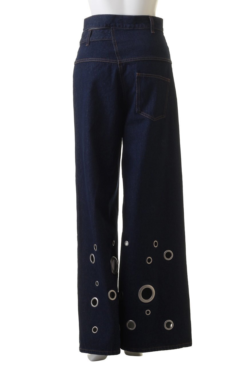 【メゾンスペシャル/MAISON SPECIAL】のEyelet Denim Pants/アイレットデニムパンツ 人気、トレンドファッション・服の通販 founy(ファニー) 　ファッション　Fashion　レディースファッション　Fashion for Women　パンツ　Pants & Trousers　デニムパンツ・ジーンズ・美脚デニム　Denim Jeans & Pants　アイレット　Eyelet Lace　アシンメトリー　Asymmetrical Style　クール　Cool, Chic　デニム　Denim, Jeans Material　メタル　Metal, Metal Parts　other-4|ID: prp329100003909924 ipo3291000000035811214