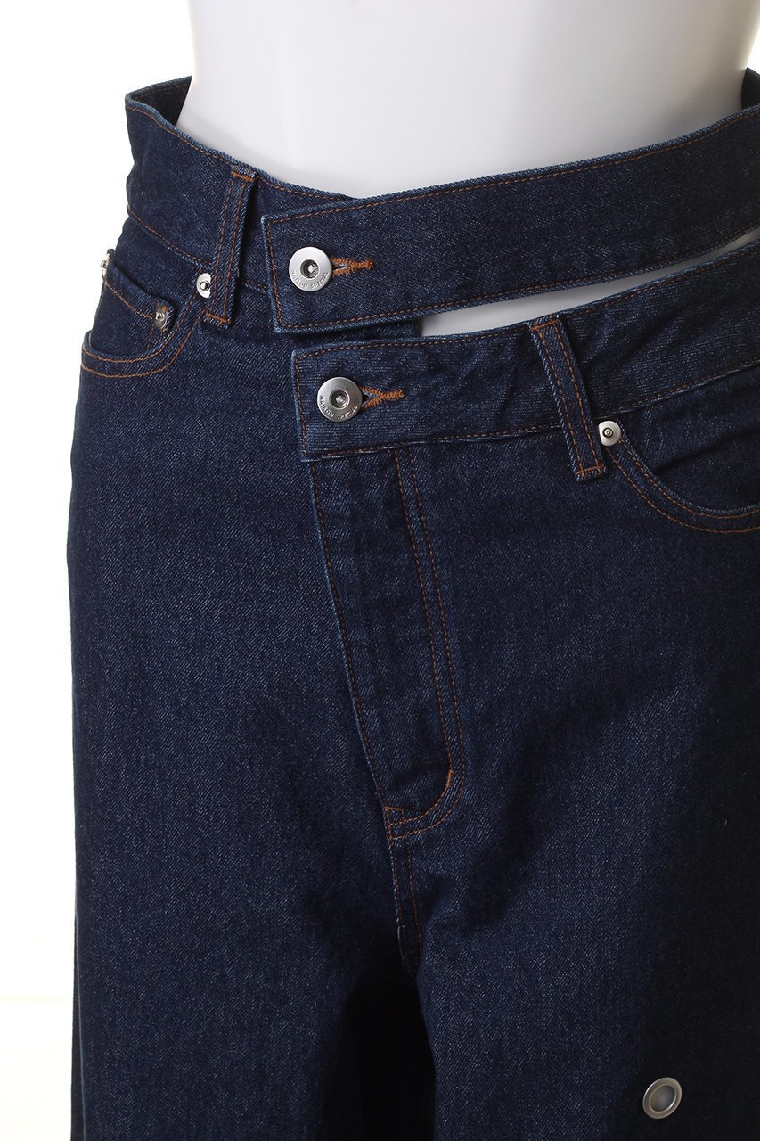 【メゾンスペシャル/MAISON SPECIAL】のEyelet Denim Pants/アイレットデニムパンツ 人気、トレンドファッション・服の通販 founy(ファニー) 　ファッション　Fashion　レディースファッション　Fashion for Women　パンツ　Pants & Trousers　デニムパンツ・ジーンズ・美脚デニム　Denim Jeans & Pants　アイレット　Eyelet Lace　アシンメトリー　Asymmetrical Style　クール　Cool, Chic　デニム　Denim, Jeans Material　メタル　Metal, Metal Parts　other-5|ID: prp329100003909924 ipo3291000000035811215