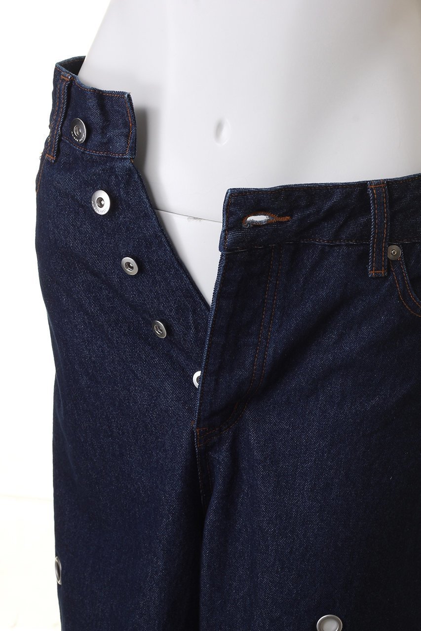 【メゾンスペシャル/MAISON SPECIAL】のEyelet Denim Pants/アイレットデニムパンツ 人気、トレンドファッション・服の通販 founy(ファニー) 　ファッション　Fashion　レディースファッション　Fashion for Women　パンツ　Pants & Trousers　デニムパンツ・ジーンズ・美脚デニム　Denim Jeans & Pants　アイレット　Eyelet Lace　アシンメトリー　Asymmetrical Style　クール　Cool, Chic　デニム　Denim, Jeans Material　メタル　Metal, Metal Parts　other-6|ID: prp329100003909924 ipo3291000000035811217