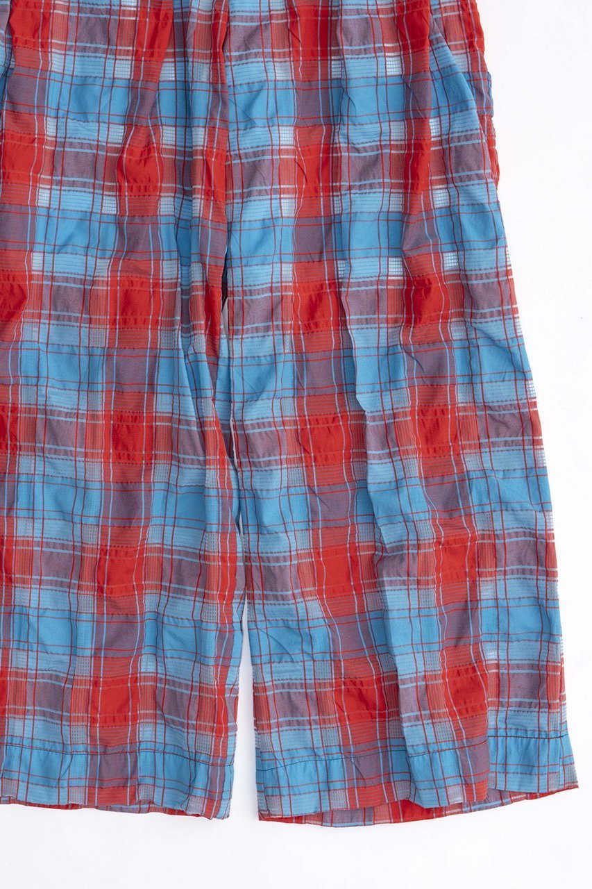 【メゾンスペシャル/MAISON SPECIAL】のChecked Tack Easy Pants/チェックタックイージーパンツ 人気、トレンドファッション・服の通販 founy(ファニー) 　ファッション　Fashion　レディースファッション　Fashion for Women　パンツ　Pants & Trousers　おすすめ　Recommended / Our Picks　セットアップ　Set-Up, Coordinated Outfit　チェック　Check, Plaid, Tartan　デニム　Denim, Jeans Material　バランス　Balance, Style Balance　リラックス　Relax, Relaxed Fit　other-3|ID: prp329100003909925 ipo3291000000032818836