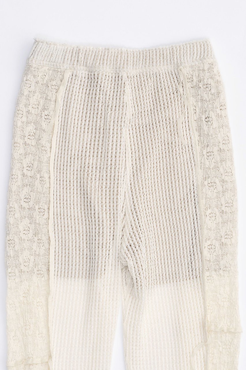 【メゾンスペシャル/MAISON SPECIAL】のMesh Combination Outseam Flare Pants/メッシュコンビアウトシームフレアパンツ 人気、トレンドファッション・服の通販 founy(ファニー) 　ファッション　Fashion　レディースファッション　Fashion for Women　パンツ　Pants & Trousers　おすすめ　Recommended / Our Picks　コンビ　Combo, Combination Style　シアー　Sheer, See-Through　ストレッチ　Stretch, Stretchy Fabric　チュニック　Tunic, Long Top　バランス　Balance, Style Balance　フレア　Flare, Flared　レース　Lace, Lace Fabric　other-2|ID: prp329100003909927 ipo3291000000035716413