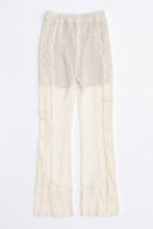 【メゾンスペシャル/MAISON SPECIAL】のMesh Combination Outseam Flare Pants/メッシュコンビアウトシームフレアパンツ 大人の最旬トレンドファッション＆コーディネート founy(ファウニー) ファッション Fashion レディースファッション Fashion for Women パンツ Pants & Trousers おすすめ Recommended / Our Picks コンビ Combo, Combination Style シアー Sheer, See-Through ストレッチ Stretch, Stretchy Fabric チュニック Tunic, Long Top バランス Balance, Style Balance フレア Flare, Flared レース Lace, Lace Fabric thumbnail WHT(ホワイト)|ID: prp329100003909927 ipo3291000000036804689