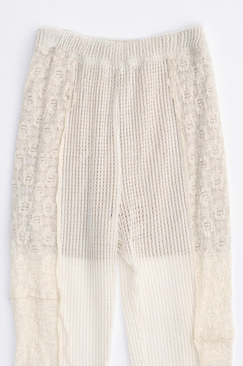 【メゾンスペシャル/MAISON SPECIAL】のMesh Combination Outseam Flare Pants/メッシュコンビアウトシームフレアパンツ 大人の最旬トレンドファッション＆コーディネート founy(ファウニー) 　ファッション　Fashion　レディースファッション　Fashion for Women　パンツ　Pants & Trousers　おすすめ　Recommended / Our Picks　コンビ　Combo, Combination Style　シアー　Sheer, See-Through　ストレッチ　Stretch, Stretchy Fabric　チュニック　Tunic, Long Top　バランス　Balance, Style Balance　フレア　Flare, Flared　レース　Lace, Lace Fabric　other-5|ID: prp329100003909927 ipo3291000000036846102