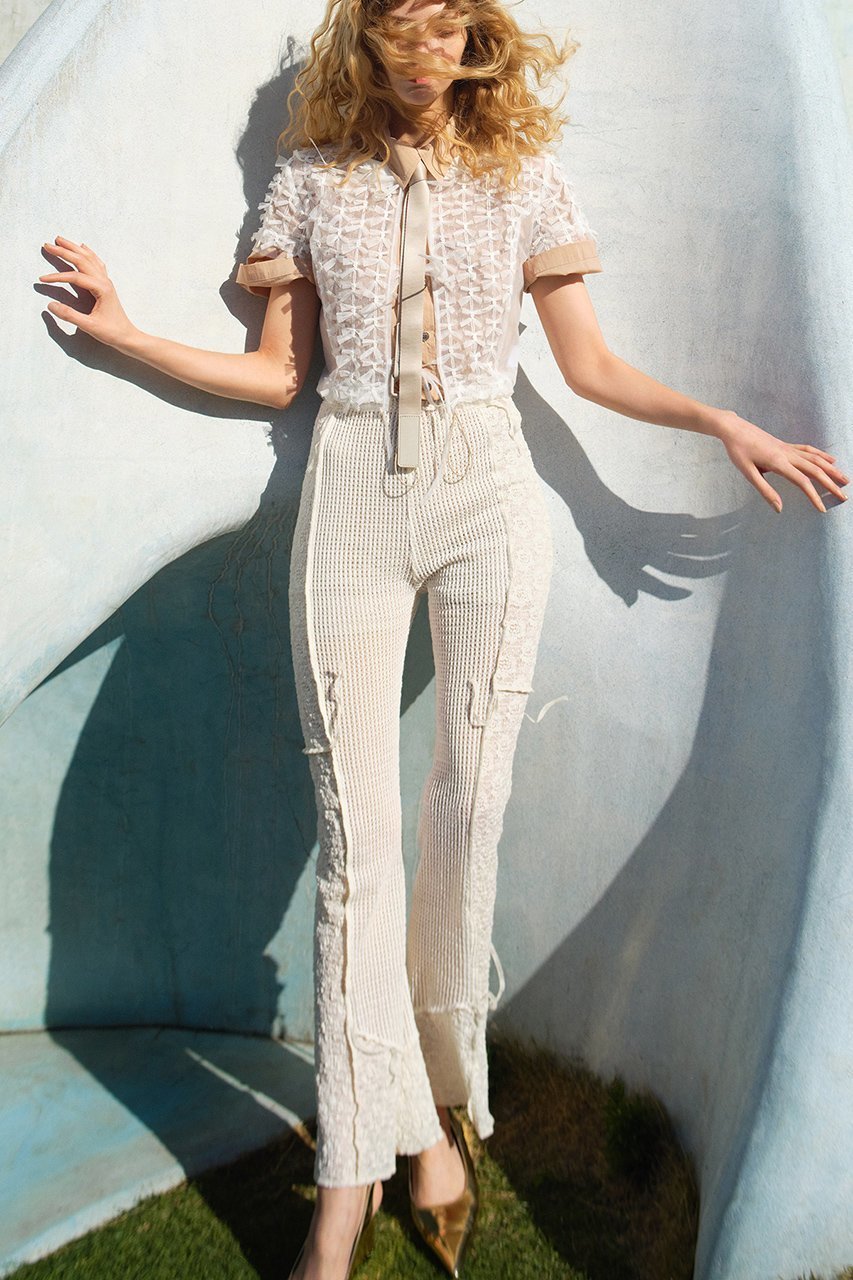 【メゾンスペシャル/MAISON SPECIAL】のMesh Combination Outseam Flare Pants/メッシュコンビアウトシームフレアパンツ 大人の最旬トレンドファッション＆コーディネート founy(ファウニー) 　ファッション　Fashion　レディースファッション　Fashion for Women　パンツ　Pants & Trousers　おすすめ　Recommended / Our Picks　コンビ　Combo, Combination Style　シアー　Sheer, See-Through　ストレッチ　Stretch, Stretchy Fabric　チュニック　Tunic, Long Top　バランス　Balance, Style Balance　フレア　Flare, Flared　レース　Lace, Lace Fabric　other-7|ID: prp329100003909927 ipo3291000000036846106