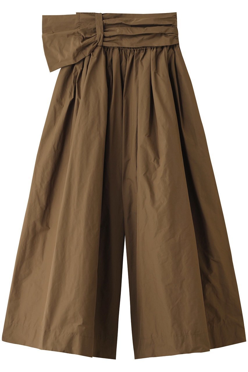 【メゾンスペシャル/MAISON SPECIAL】のWaist Gathers Voluminous Pants/ウエストギャザーボリュームパンツ インテリア・キッズ・メンズ・レディースファッション・服の通販 founy(ファニー) 　ファッション　Fashion　レディースファッション　Fashion for Women　パンツ　Pants & Trousers　アシンメトリー　Asymmetrical Style　ショート　Short, Short Length　タフタ　Taffeta, Structured Fabric　リボン　Ribbon, Bow　夏　Summer　BGE(ベージュ)|ID: prp329100003909928 ipo3291000000032819188