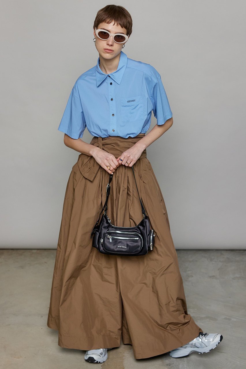 【メゾンスペシャル/MAISON SPECIAL】のWaist Gathers Voluminous Pants/ウエストギャザーボリュームパンツ 人気、トレンドファッション・服の通販 founy(ファニー) 　ファッション　Fashion　レディースファッション　Fashion for Women　パンツ　Pants & Trousers　アシンメトリー　Asymmetrical Style　ショート　Short, Short Length　タフタ　Taffeta, Structured Fabric　リボン　Ribbon, Bow　夏　Summer　other-7|ID: prp329100003909928 ipo3291000000035646165