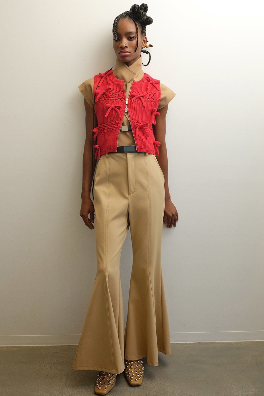 【メゾンスペシャル/MAISON SPECIAL】のSo Many Ribbons Vest/メニーメニーリボンベスト 人気、トレンドファッション・服の通販 founy(ファニー) 　ファッション　Fashion　レディースファッション　Fashion for Women　アウター　Coat / Outerwear Collection　トップス・カットソー　Cut & Sew Tops　キャミソール&ノースリーブ　Camisoles & Sleeveless Tops　シャツ・ブラウス・オフィスカジュアル　Elegant Blouses & Button-Ups　ベスト&ジレ / 重ね着スタイル　Vests & Gilets　アクリル　Acrylic Material　タンク　Tank Top, Sleeveless Top　トレンド　Trend, Trending Now　ノースリーブ　Sleeveless, No-Sleeve　ベスト　Vest, Waistcoat　ボーダー　Border, Stripe　ランダム　Random, Irregular　リボン　Ribbon, Bow　ロング　Long, Long-Length　other-6|ID: prp329100003909932 ipo3291000000032910364