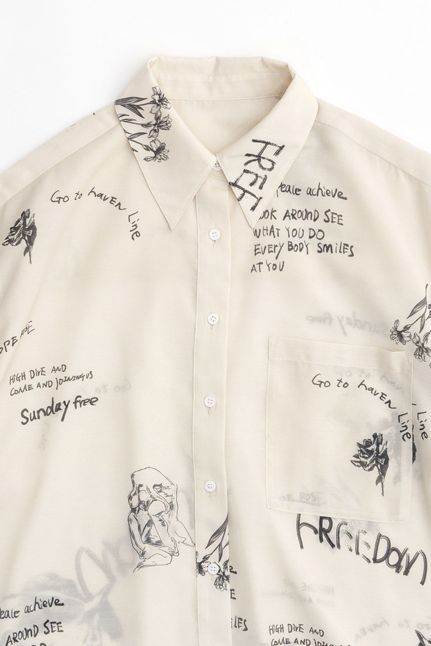 【メゾンスペシャル/MAISON SPECIAL】のDrawing Print T-shirt/ドローイングプリントシャツ 人気、トレンドファッション・服の通販 founy(ファニー) 　ファッション　Fashion　レディースファッション　Fashion for Women　トップス・カットソー　Cut & Sew Tops　キャミソール&ノースリーブ　Camisoles & Sleeveless Tops　シャツ・ブラウス・オフィスカジュアル　Elegant Blouses & Button-Ups　ロングTシャツ・Tシャツ　Longline T-Shirts & Tees　おすすめ　Recommended / Our Picks　セットアップ　Set-Up, Coordinated Outfit　ドレープ　Drape, Draping Fabric　ノースリーブ　Sleeveless, No-Sleeve　ルーズ　Loose, Oversized　夏　Summer　other-2|ID: prp329100003909933 ipo3291000000032908064