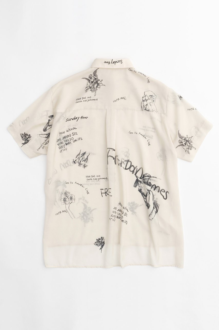 【メゾンスペシャル/MAISON SPECIAL】のDrawing Print T-shirt/ドローイングプリントシャツ 人気、トレンドファッション・服の通販 founy(ファニー) 　ファッション　Fashion　レディースファッション　Fashion for Women　トップス・カットソー　Cut & Sew Tops　キャミソール&ノースリーブ　Camisoles & Sleeveless Tops　シャツ・ブラウス・オフィスカジュアル　Elegant Blouses & Button-Ups　ロングTシャツ・Tシャツ　Longline T-Shirts & Tees　おすすめ　Recommended / Our Picks　セットアップ　Set-Up, Coordinated Outfit　ドレープ　Drape, Draping Fabric　ノースリーブ　Sleeveless, No-Sleeve　ルーズ　Loose, Oversized　夏　Summer　other-7|ID: prp329100003909933 ipo3291000000032908079