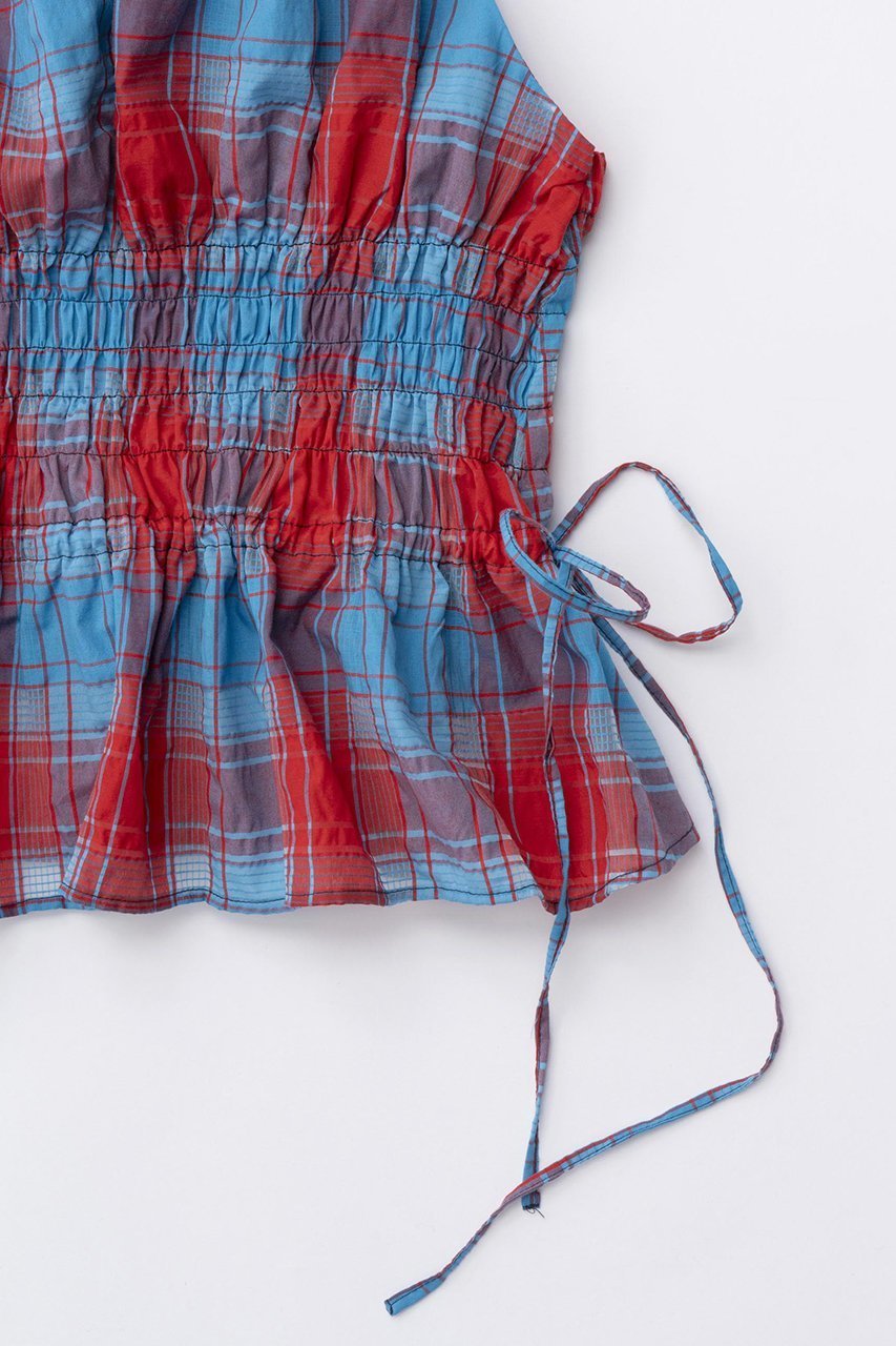 【メゾンスペシャル/MAISON SPECIAL】のChecked Shirring Bustier/チェックシャーリングビスチェ 人気、トレンドファッション・服の通販 founy(ファニー) 　ファッション　Fashion　レディースファッション　Fashion for Women　トップス・カットソー　Cut & Sew Tops　キャミソール&ノースリーブ　Camisoles & Sleeveless Tops　シャツ・ブラウス・オフィスカジュアル　Elegant Blouses & Button-Ups　ビスチェ　Bustiers & Corset Tops / Layered Bustier Style　おすすめ　Recommended / Our Picks　コンパクト　Compact, Small Size　セットアップ　Set-Up, Coordinated Outfit　ノースリーブ　Sleeveless, No-Sleeve　リラックス　Relax, Relaxed Fit　夏　Summer　other-3|ID: prp329100003909934 ipo3291000000032907040