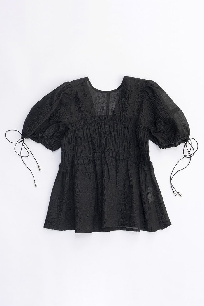 【メゾンスペシャル/MAISON SPECIAL】のSheer Jacquard 2way Puff Sleeve Tops/シアージャガード2WAYパフトップ インテリア・キッズ・メンズ・レディースファッション・服の通販 founy(ファニー) https://founy.com/ ファッション Fashion レディースファッション Fashion for Women トップス・カットソー Cut & Sew Tops シャツ・ブラウス・オフィスカジュアル Elegant Blouses & Button-Ups おすすめ Recommended / Our Picks ガーリー Girly, Feminine Style シアー Sheer, See-Through ショート Short, Short Length スリーブ Sleeve, Long Sleeve / Short Sleeve セットアップ Set-Up, Coordinated Outfit デニム Denim, Jeans Material |ID: prp329100003909935 ipo3291000000036400930