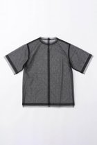【メゾンスペシャル/MAISON SPECIAL】のGlitter Tulle Oversized T-shirt/キラキラチュールオーバーTシャツ BLK(ブラック)|ID:prp329100003909936