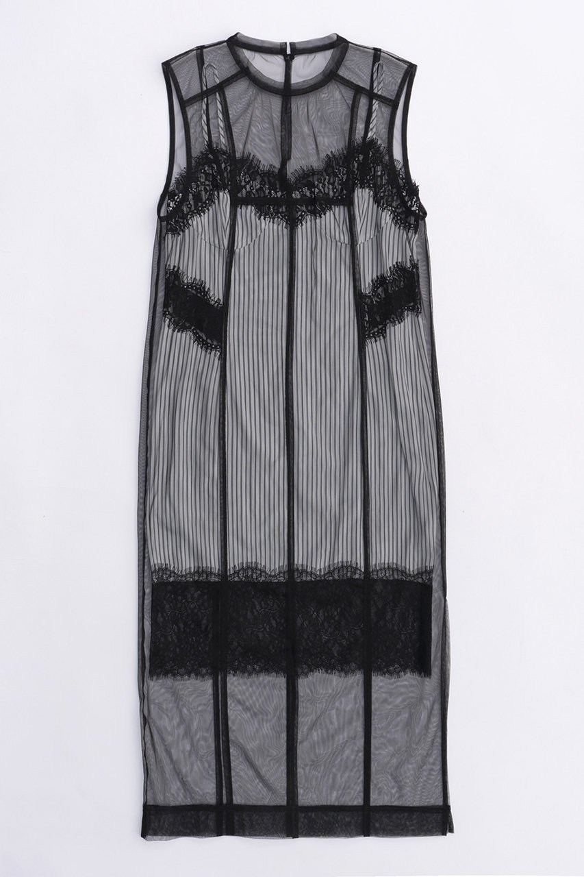 【メゾンスペシャル/MAISON SPECIAL】のTulle Layered Dress/チュールレイヤードワンピース 人気、トレンドファッション・服の通販 founy(ファニー) 　ファッション　Fashion　レディースファッション　WOMEN　ワンピース　Dress　ドレス　Party Dresses　チュニック　Tunic　とろみ　Thickness　キャミソール　Camisole　キュプラ　Cupra　シアー　Sheer　ストライプ　Stripe　チュニック　Tunic　チュール　Tulle　トレンド　Trend　ドッキング　Docking　リボン　Ribbon　レース　Race　ロング　Long　エレガント 上品　Elegant　夏　Summer　 other-1|ID: prp329100003909938 ipo3291000000030041808