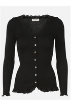 【ロサムンド/ROSEMUNDE】のレース付き カーディガン シルクコットン 人気、トレンドファッション・服の通販 founy(ファニー) ファッション Fashion レディースファッション Fashion for Women トップス・カットソー Cut & Sew Tops カーディガン・羽織り Layered Style Cardigans シャツ・ブラウス・オフィスカジュアル Elegant Blouses & Button-Ups ロングTシャツ・Tシャツ Longline T-Shirts & Tees カットソー・ベーシックTシャツ Cut-and-Sewn Tops / Stretch Tees & Basics カーディガン Cardigan, Knitwear シルク Silk, 100% Silk フィット Fit, Slim Fit フェミニン Feminine, Girly フリル Frill, Ruffle ホールガーメント WholeGarment, Seamless Knit レース Lace, Lace Fabric 冬 Winter / This Winter 夏 Summer thumbnail ブラック|ID: prp329100003909941 ipo3291000000032851203