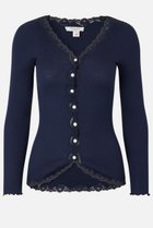 【ロサムンド/ROSEMUNDE】のレース付き カーディガン シルクコットン 人気、トレンドファッション・服の通販 founy(ファニー) ファッション Fashion レディースファッション Fashion for Women トップス・カットソー Cut & Sew Tops カーディガン・羽織り Layered Style Cardigans シャツ・ブラウス・オフィスカジュアル Elegant Blouses & Button-Ups ロングTシャツ・Tシャツ Longline T-Shirts & Tees カットソー・ベーシックTシャツ Cut-and-Sewn Tops / Stretch Tees & Basics カーディガン Cardigan, Knitwear シルク Silk, 100% Silk フィット Fit, Slim Fit フェミニン Feminine, Girly フリル Frill, Ruffle ホールガーメント WholeGarment, Seamless Knit レース Lace, Lace Fabric 冬 Winter / This Winter 夏 Summer thumbnail ネイビー|ID: prp329100003909941 ipo3291000000032851214