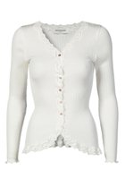 【ロサムンド/ROSEMUNDE】のレース付き カーディガン シルクコットン ニューホワイト|ID: prp329100003909941 ipo3291000000037281815