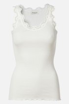 【ロサムンド/ROSEMUNDE】のレース付き タンクトップ シルクコットン ニューホワイト|ID: prp329100003909942 ipo3291000000037281283