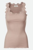 【ロサムンド/ROSEMUNDE】のレース付き タンクトップ シルクコットン ビンテージパウダー|ID: prp329100003909942 ipo3291000000037281292