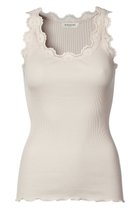 【ロサムンド/ROSEMUNDE】のレース付き タンクトップ シルクコットン ソフトローズ|ID: prp329100003909942 ipo3291000000037281306