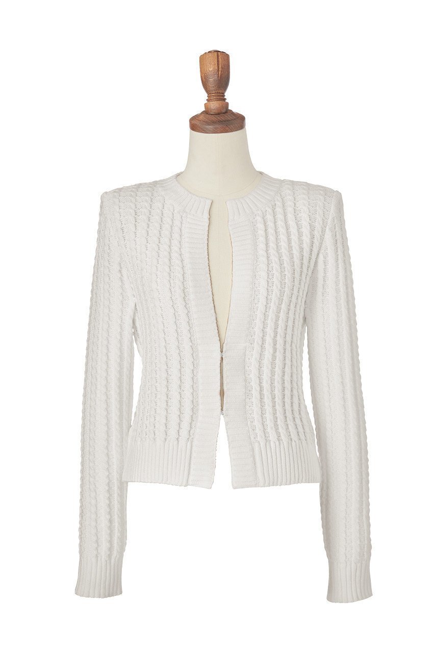 【デイジーリン/DAISY LIN】のKnit Jacket “Daisy Hampton” インテリア・キッズ・メンズ・レディースファッション・服の通販 founy(ファウニー) 　ファッション　Fashion　レディースファッション　Fashion for Women　アウター　Coat / Outerwear Collection　レディースジャケット・軽アウター　Jackets　おすすめ　Recommended / Our Picks　エレガント 上品　Elegant　シェイプ　Shape, Slim Fit　ジャケット　Jacket, Outerwear　フロント　Front, Front Design　旅行　Travel　アイボリー|ID: prp329100003909945 ipo3291000000036640789