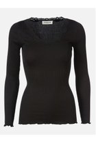 【ロサムンド/ROSEMUNDE】のレース付き プルオーバー シルクコットン ブラック|ID: prp329100003909949 ipo3291000000035925856