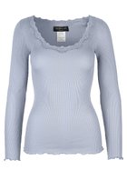 【ロサムンド/ROSEMUNDE】のレース付き プルオーバー シルクコットン ヘザースカイ|ID: prp329100003909949 ipo3291000000036969022