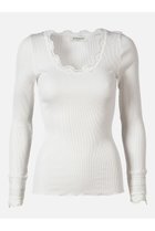 【ロサムンド/ROSEMUNDE】のレース付き プルオーバー(袖口レース) シルクコットン ニューホワイト|ID: prp329100003909950 ipo3291000000036659163