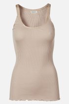 【ロサムンド/ROSEMUNDE】のシンプル タンクトップ シルクコットン カカオ|ID: prp329100003909952 ipo3291000000036969049