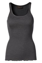 【ロサムンド/ROSEMUNDE】のシンプル タンクトップ シルクコットン ダークグレーメランジュ|ID: prp329100003909952 ipo3291000000037281202