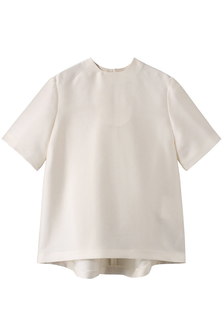 【ジェイドット/j.】のオクタダブルクロスサックブラウス インテリア・キッズ・メンズ・レディースファッション・服の通販 founy(ファニー) 　ファッション　Fashion　レディースファッション　Fashion for Women　トップス・カットソー　Cut & Sew Tops　シャツ・ブラウス・オフィスカジュアル　Elegant Blouses & Button-Ups　ショート　Short, Short Length　スリーブ　Sleeve, Long Sleeve / Short Sleeve　ホワイト|ID: prp329100003912562 ipo3291000000035366905