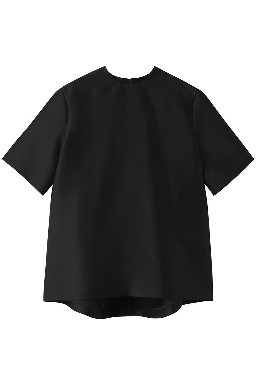 【ジェイドット/j.】のオクタダブルクロスサックブラウス インテリア・キッズ・メンズ・レディースファッション・服の通販 founy(ファニー) 　ファッション　Fashion　レディースファッション　Fashion for Women　トップス・カットソー　Cut & Sew Tops　シャツ・ブラウス・オフィスカジュアル　Elegant Blouses & Button-Ups　ショート　Short, Short Length　スリーブ　Sleeve, Long Sleeve / Short Sleeve　ブラック|ID: prp329100003912562 ipo3291000000035366906