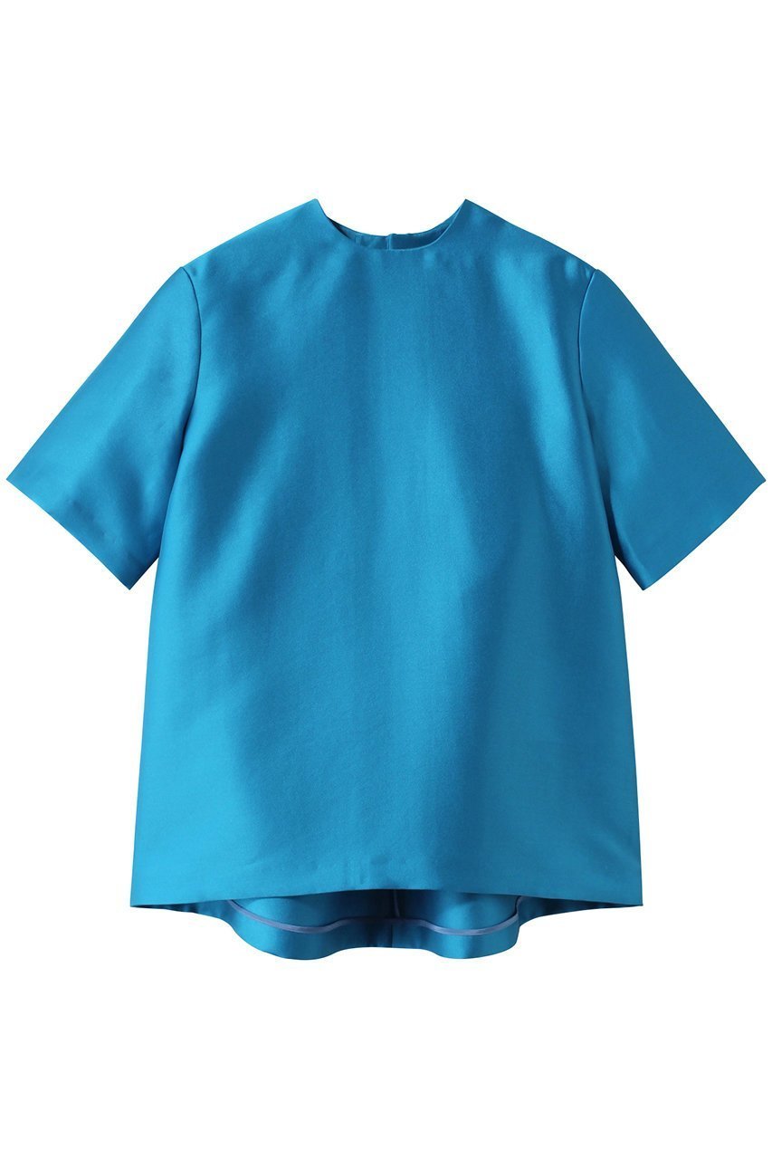 【ジェイドット/j.】のオクタダブルクロスサックブラウス インテリア・キッズ・メンズ・レディースファッション・服の通販 founy(ファニー) 　ファッション　Fashion　レディースファッション　Fashion for Women　トップス・カットソー　Cut & Sew Tops　シャツ・ブラウス・オフィスカジュアル　Elegant Blouses & Button-Ups　ショート　Short, Short Length　スリーブ　Sleeve, Long Sleeve / Short Sleeve　ブルー|ID: prp329100003912562 ipo3291000000035366907