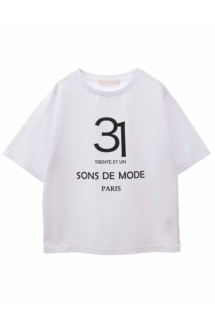 【トランテアン ソン ドゥ モード/31 Sons de mode】のナンバーロゴTシャツ インテリア・キッズ・メンズ・レディースファッション・服の通販 founy(ファニー) https://founy.com/ ファッション Fashion レディースファッション WOMEN トップス・カットソー Tops/Tshirt シャツ/ブラウス Shirts/Blouses ロング / Tシャツ T-Shirts カットソー Cut and Sewn ショート Short スポーティ Sporty スリーブ Sleeve トレンド Trend フェミニン Feminine プリント Print |ID: prp329100003912578 ipo3291000000029920693