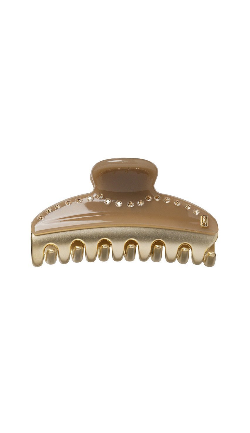 【アレクサンドル ドゥ パリ/ALEXANDRE DE PARIS】の【VENDOME】 Mクリップ インテリア・キッズ・メンズ・レディースファッション・服の通販 founy(ファニー) 　ファッション　Fashion　レディースファッション　Fashion for Women　シュシュ&ヘアアクセ/ヘアアレンジ　Scrunchies & Hair Accessories　アクセサリー　Fashion Accessories　クリスタル　Crystal, Swarovski　シルバー　Silver, Metallic Silver　スワロフスキー　Swarovski, Crystal Accent　デニム　Denim, Jeans Material　バレッタ　Barrette, Hair Clip　人気　Popular, Best Seller　夏　Summer　定番　Standard, Basic Item　春　Spring　S/S・春夏　SS, Spring/Summer, Warm Season　ベージュ(OS)|ID: prp329100003912595 ipo3291000000032844527