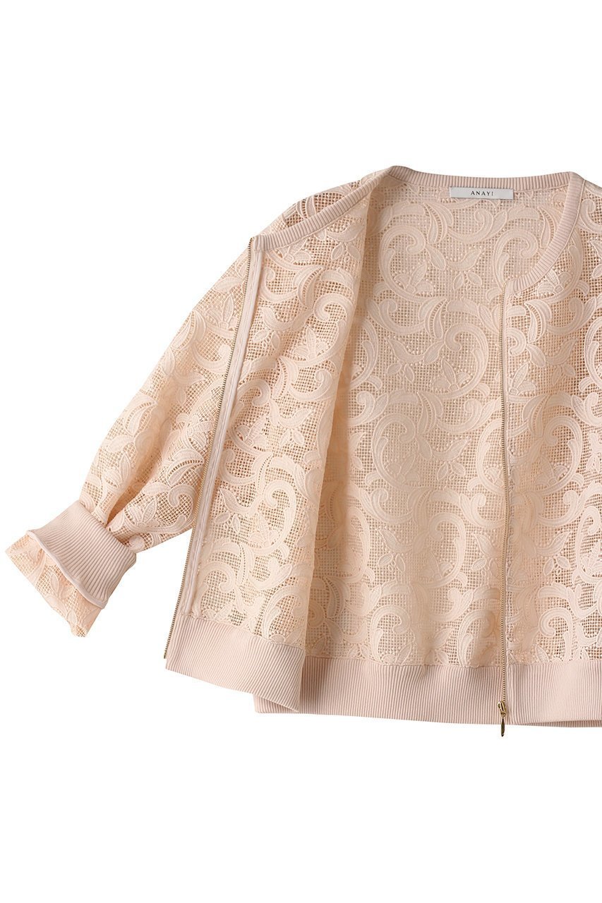【アナイ/ANAYI】のレースブルゾン 人気、トレンドファッション・服の通販 founy(ファニー) 　ファッション　Fashion　レディースファッション　Fashion for Women　アウター　Coat / Outerwear Collection　レディースジャケット・軽アウター　Jackets　ブルゾンジャケット・スポーティアウター　Blouson Jackets　ジャケット　Jacket, Outerwear　ブルゾン　Blouson, Bomber Jacket　レース　Lace, Lace Fabric　エレガント 上品　Elegant　再入荷　Restock / Back in Stock　other-6|ID: prp329100003912691 ipo3291000000032958075