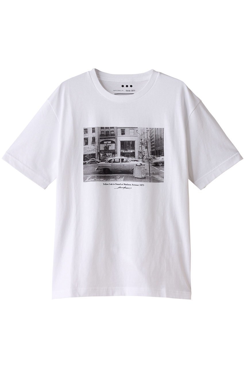【スリー ドッツ/three dots】の【UNISEX】グラフィックTシャツ by AKIRA KOBAYASHI インテリア・キッズ・メンズ・レディースファッション・服の通販 founy(ファニー) 　ファッション　Fashion　レディースファッション　WOMEN　トップス・カットソー　Tops/Tshirt　シャツ/ブラウス　Shirts/Blouses　ロング / Tシャツ　T-Shirts　カットソー　Cut and Sewn　ユニセックス　Unisex　グラフィック　Graphic　ショート　Short　スリーブ　Sleeve　プリント　Print　半袖　Short Sleeve　YELLOW CAB|ID: prp329100003912696 ipo3291000000025820811