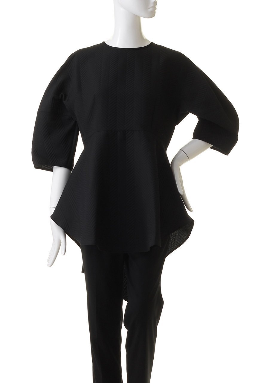 【ル フィル/LE PHIL】のへリンボンジャガードブラウス 人気、トレンドファッション・服の通販 founy(ファニー) 　ファッション　Fashion　レディースファッション　WOMEN　トップス・カットソー　Tops/Tshirt　シャツ/ブラウス　Shirts/Blouses　ショート　Short　ジャカード　Jacquard　スリーブ　Sleeve　フィット　Fit　フレア　Flare　other-2|ID: prp329100003912700 ipo3291000000031464616