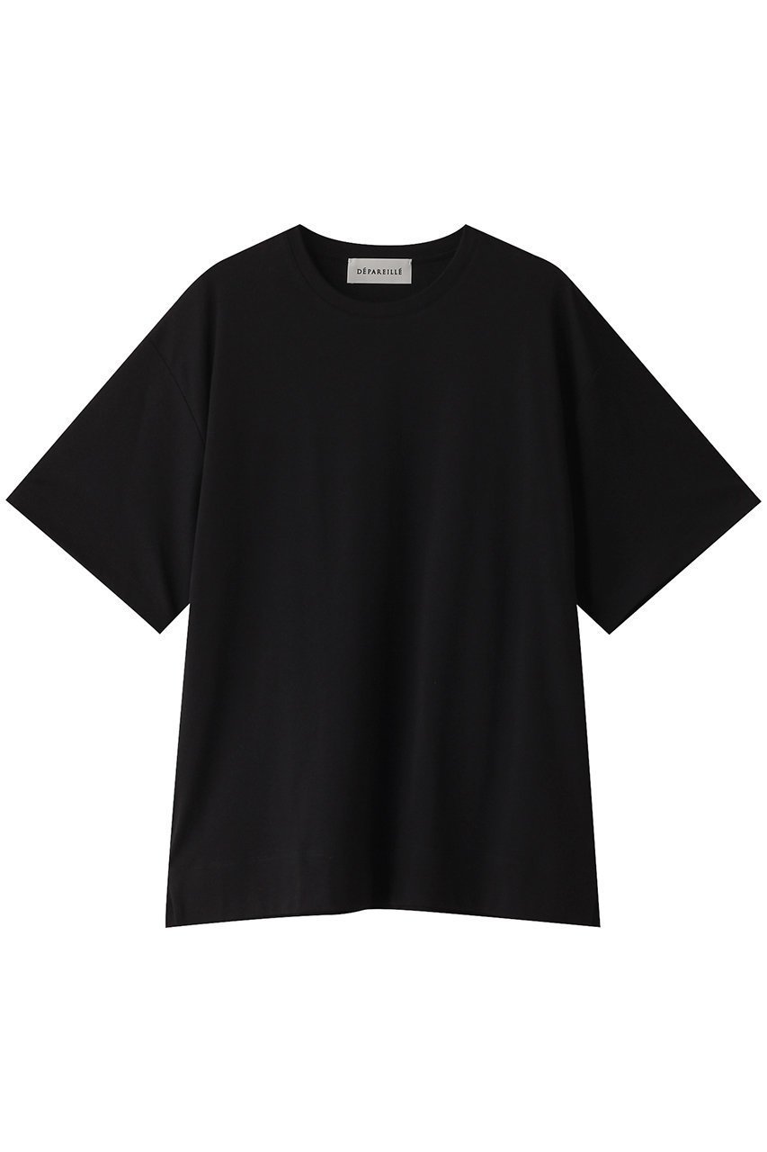 【デパリエ/DEPAREILLE】のLOTUS ビッグサイズTシャツ インテリア・キッズ・メンズ・レディースファッション・服の通販 founy(ファニー) ファッション Fashion レディースファッション Fashion for Women トップス・カットソー Cut & Sew Tops シャツ・ブラウス・オフィスカジュアル Elegant Blouses & Button-Ups ロングTシャツ・Tシャツ Longline T-Shirts & Tees カットソー・ベーシックTシャツ Cut-and-Sewn Tops / Stretch Tees & Basics ショート Short, Short Length シンプル Simple, Minimal スリーブ Sleeve, Long Sleeve / Short Sleeve ビッグ Big, Oversized 半袖 Short Sleeve, Half Sleeve ブラック|ID: prp329100003912710 ipo3291000000036667458