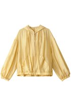 【スリー ドッツ/three dots】のシャイニーシャツジップアップフーディ イエロー|ID: prp329100003912711 ipo3291000000036970011