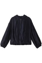 【スリー ドッツ/three dots】のシャイニーシャツジップアップフーディ ネイビー|ID: prp329100003912711 ipo3291000000036970013