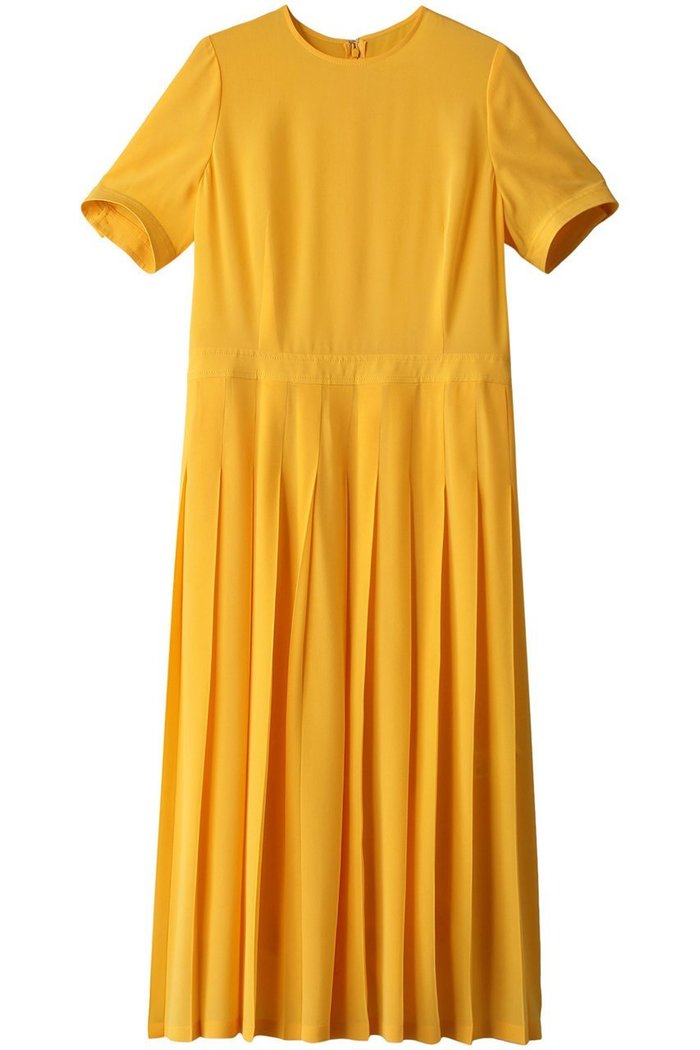 【オールド イングランド/OLD ENGLAND】のシルクプリーツワンピース インテリア・キッズ・メンズ・レディースファッション・服の通販 founy(ファニー) https://founy.com/ ファッション Fashion レディースファッション WOMEN ワンピース Dress チュニック Tunic イエロー Yellow シルク Silk チュニック Tunic フェミニン Feminine プリーツ Pleats |ID: prp329100003914139 ipo3291000000025830136