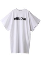 【アメリカーナ/Americana】のハイゲージ天竺 ワイドスリーブ チュニック丈 Tシャツ オフホワイト|ID:prp329100003914180