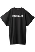 【アメリカーナ/Americana】のハイゲージ天竺 ワイドスリーブ チュニック丈 Tシャツ スミクロ|ID:prp329100003914180