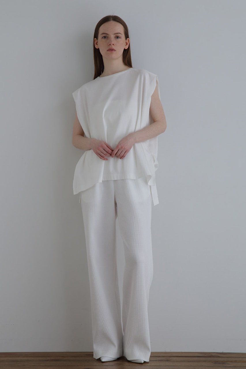 【ル フィル/LE PHIL】のテックワッフルパンツ 人気、トレンドファッション・服の通販 founy(ファニー) 　ファッション　Fashion　レディースファッション　Fashion for Women　パンツ　Pants & Trousers　サテン　Satin, Glossy Fabric　ベーシック　Basic, Essential　ワイド　Wide, Wide Fit　ワッフル　Waffle, Waffle Knit　other-3|ID: prp329100003914195 ipo3291000000032819508